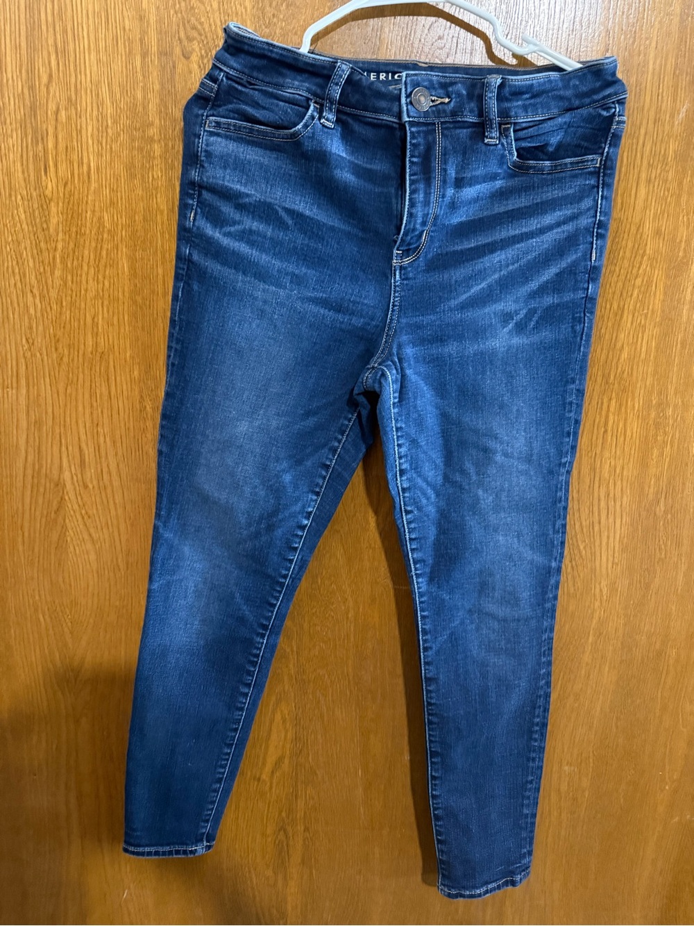 American Eagle Outfitters Dark Blue High-Rise jeggings